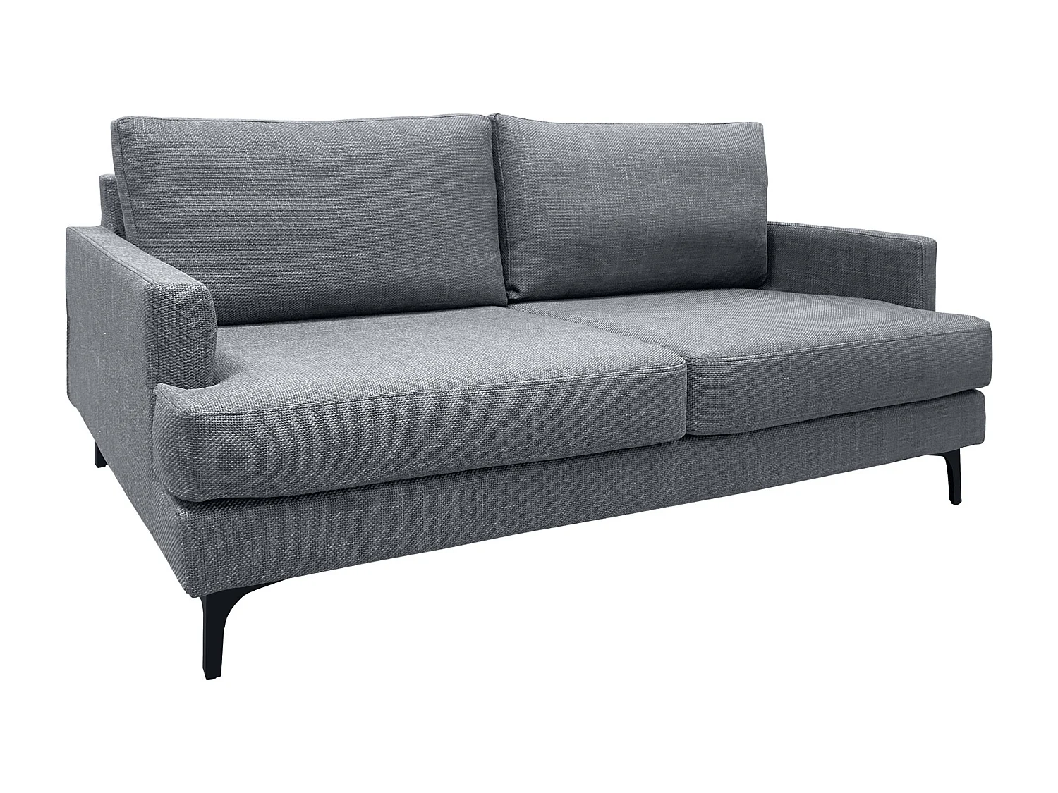 Canapé 3 pl WIMY 167 cm fixe tissu Grey - 100% déhoussable - Fab. France