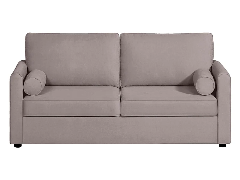 Canapé 3 pl SCARPE 173 cm fixe tissu Tradition Taupe - 100% déhoussable - Fab. France