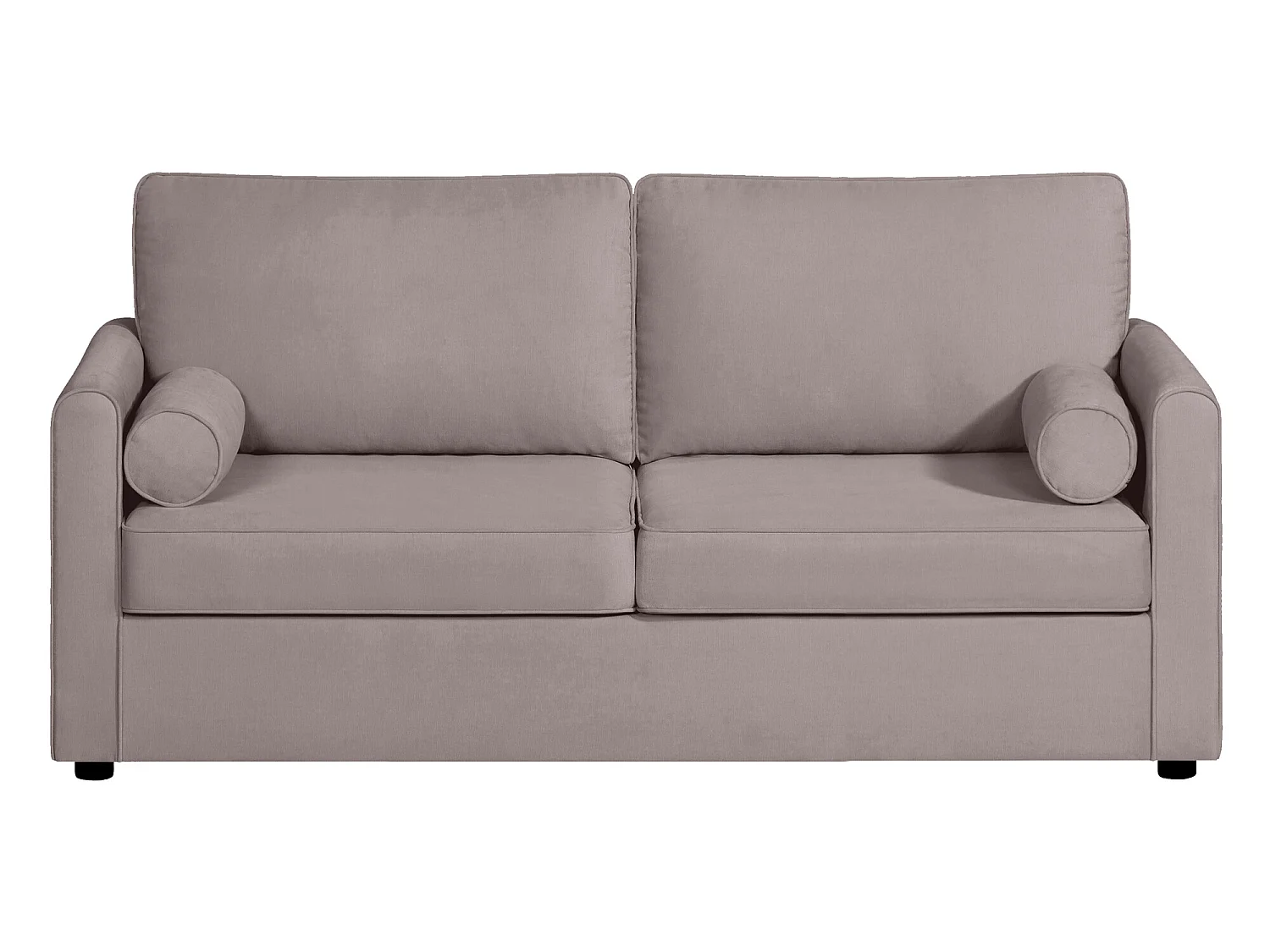 Canapé 3 pl SCARPE 173 cm fixe tissu Tradition Taupe - 100% déhoussable - Fab. France