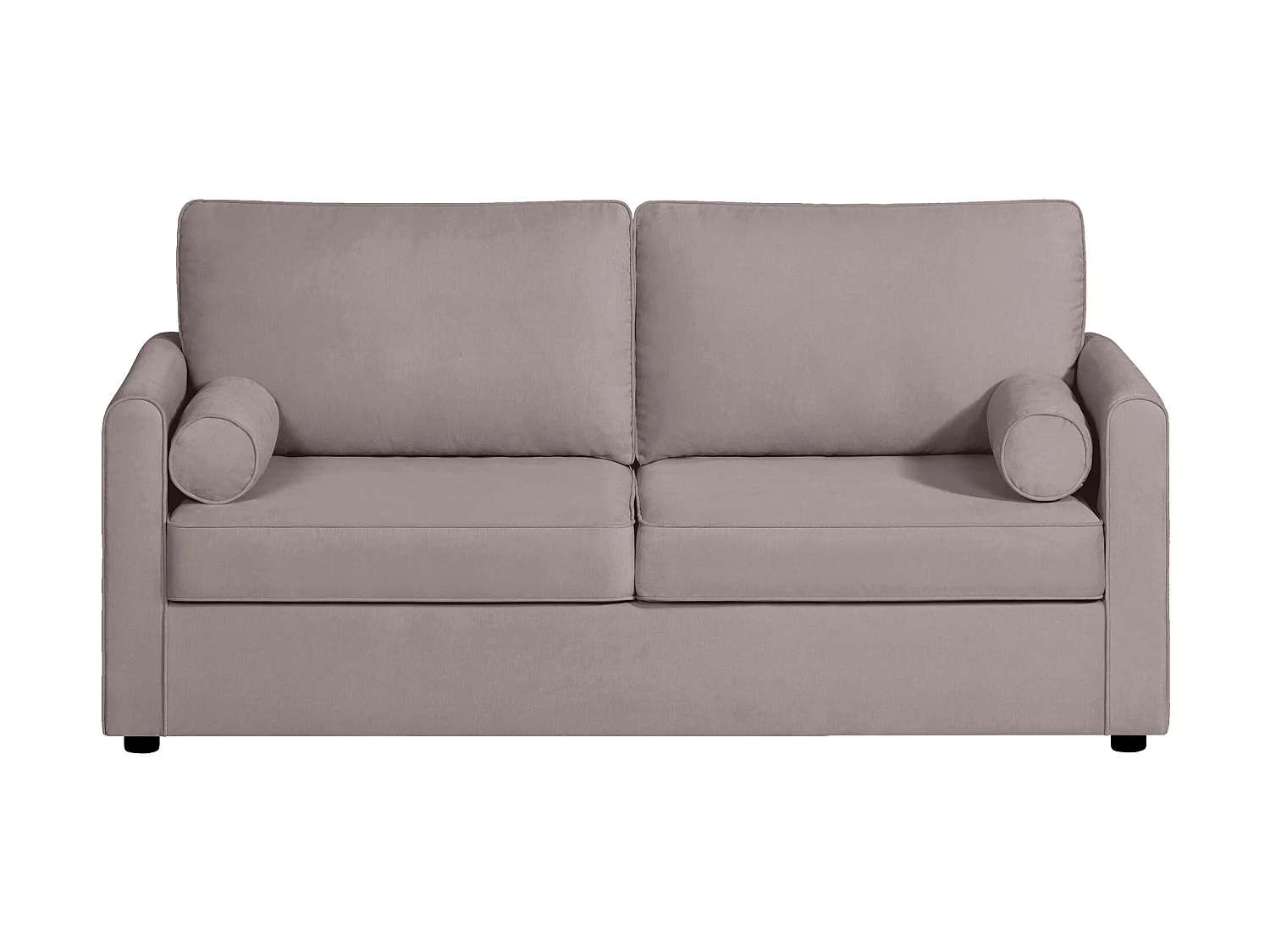 Canapé 3 pl SCARPE 173 cm fixe tissu Tradition Taupe - 100% déhoussable - Fab. France