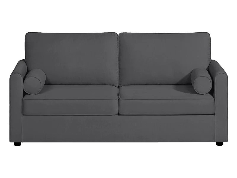 Canapé 3 pl SCARPE 173 cm fixe tissu Tradition Anthracite - 100% déhoussable - Fab. France