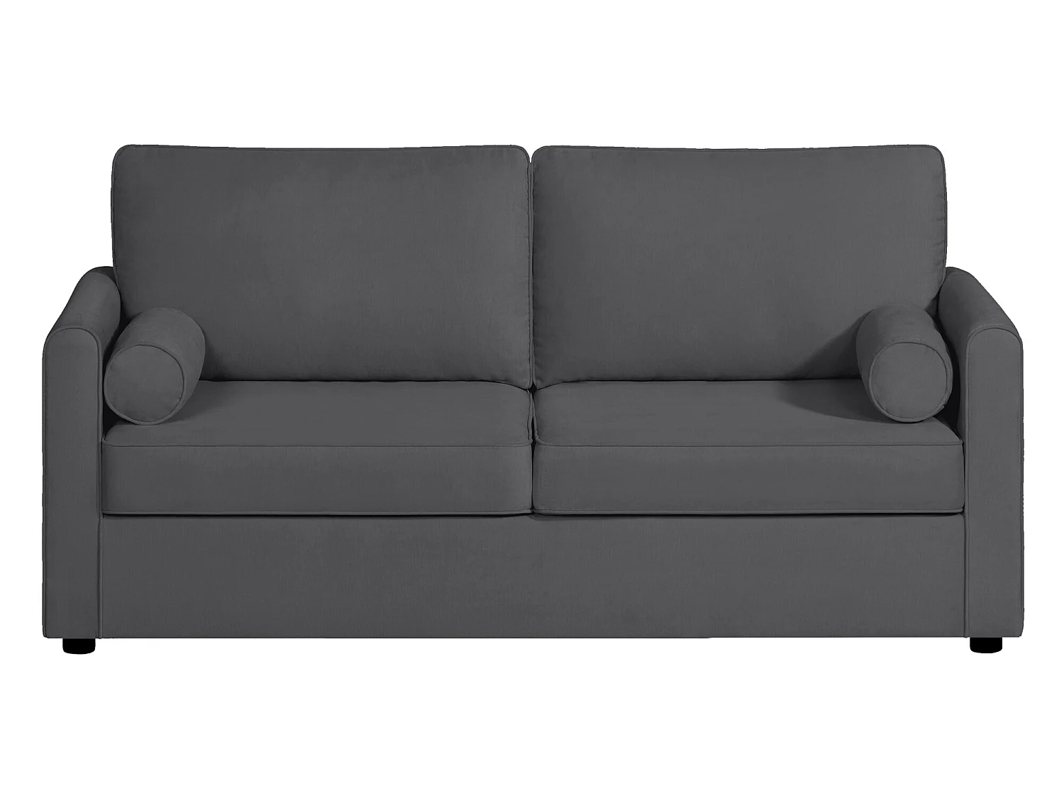 Canapé 3 pl SCARPE 173 cm fixe tissu Tradition Anthracite - 100% déhoussable - Fab. France