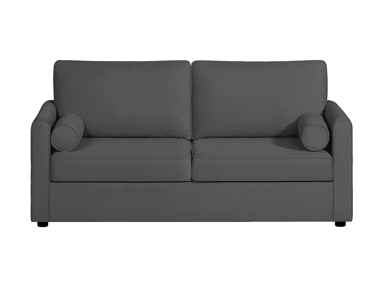 Canapé 3 pl SCARPE 173 cm fixe tissu Tradition Anthracite - 100% déhoussable - Fab. France