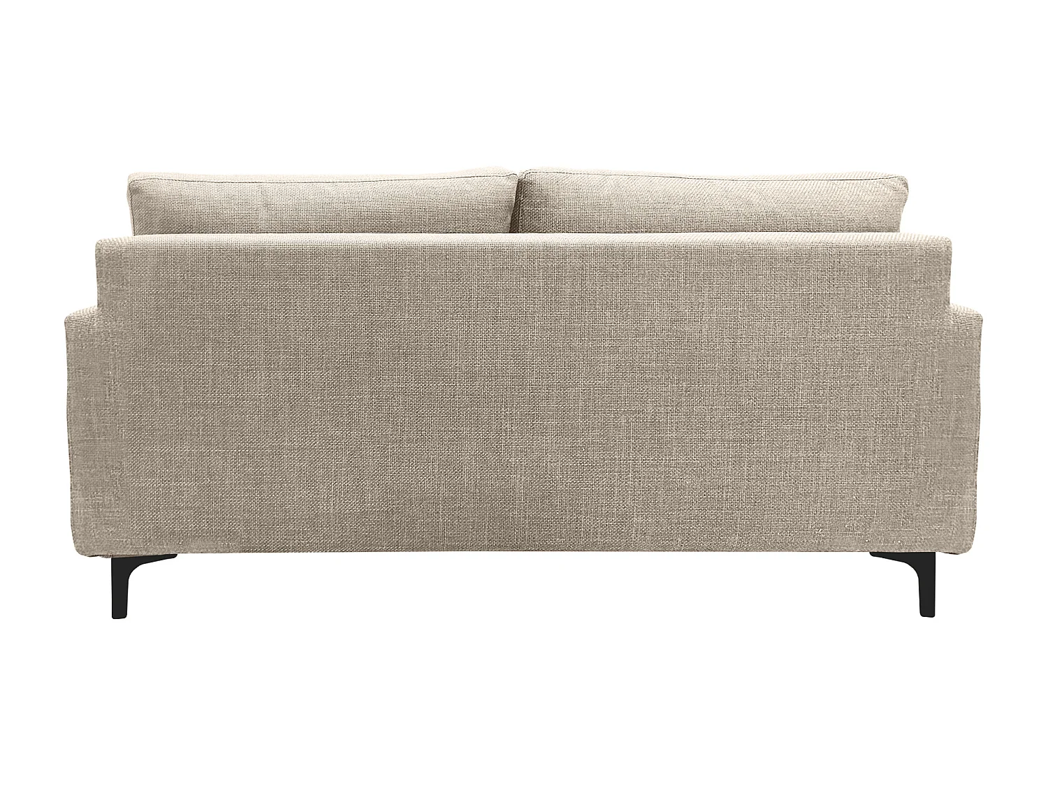 Canapé 3 pl WIMY 167 cm fixe tissu Beige - 100% déhoussable - Fab. France