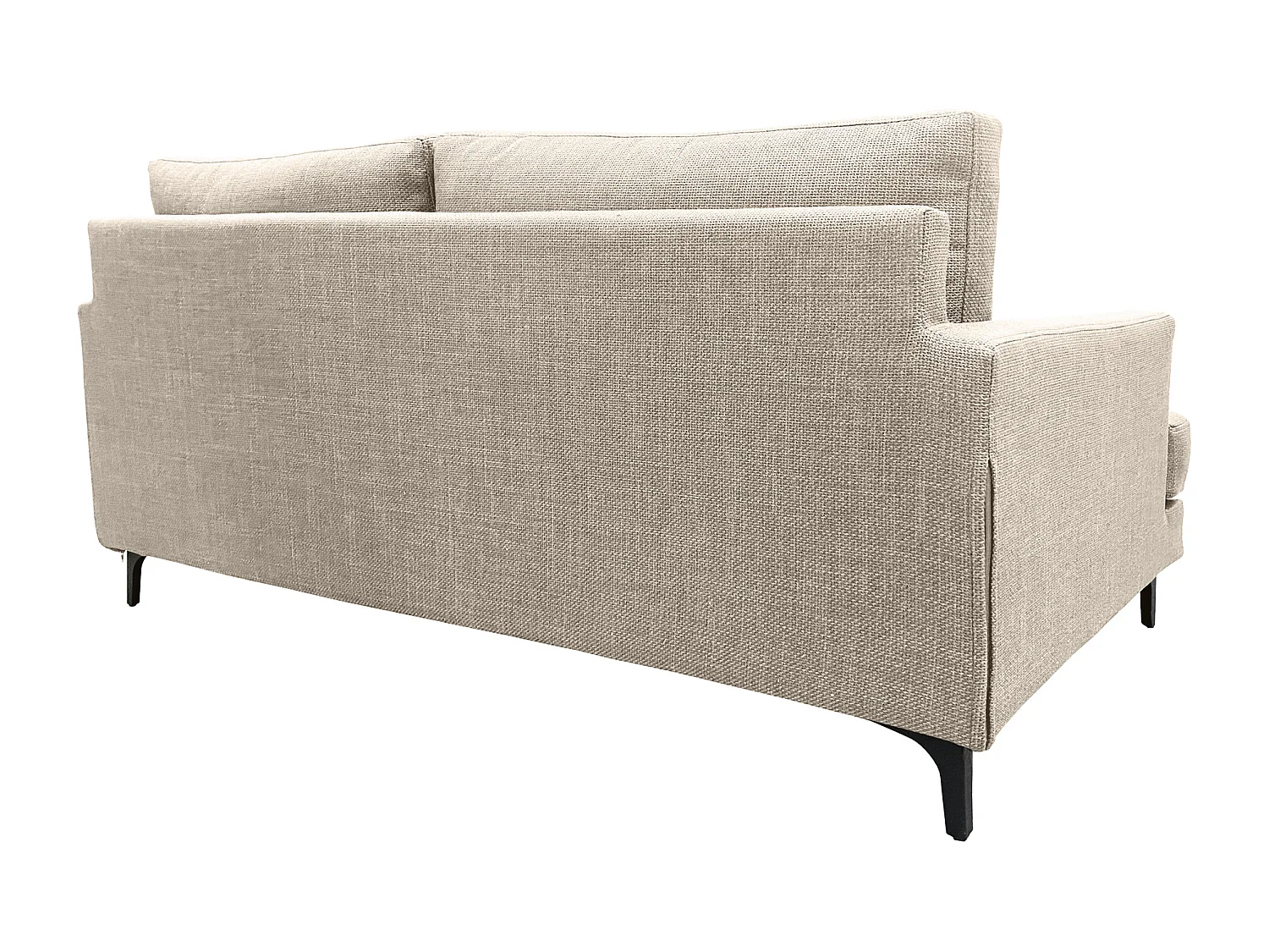 Canapé 3 pl WIMY 167 cm fixe tissu Beige - 100% déhoussable - Fab. France