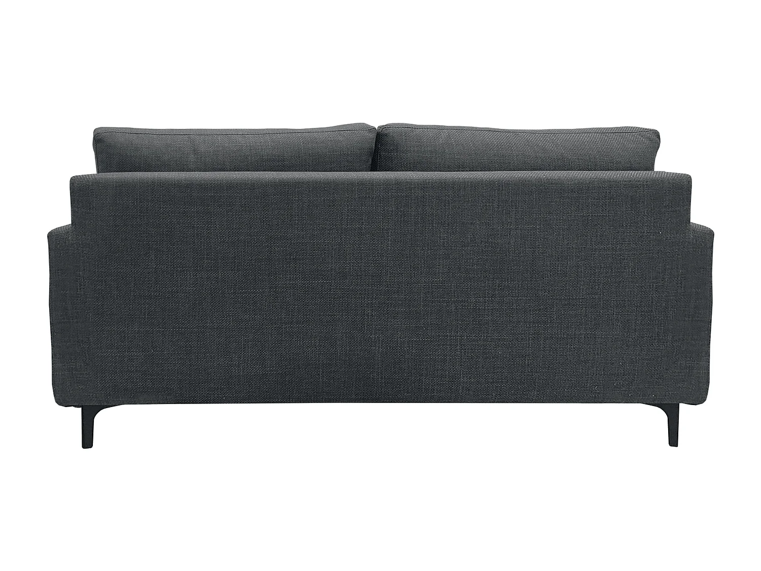 Canapé 3 pl WIMY 167 cm fixe tissu Anthracite - 100% déhoussable - Fab. France