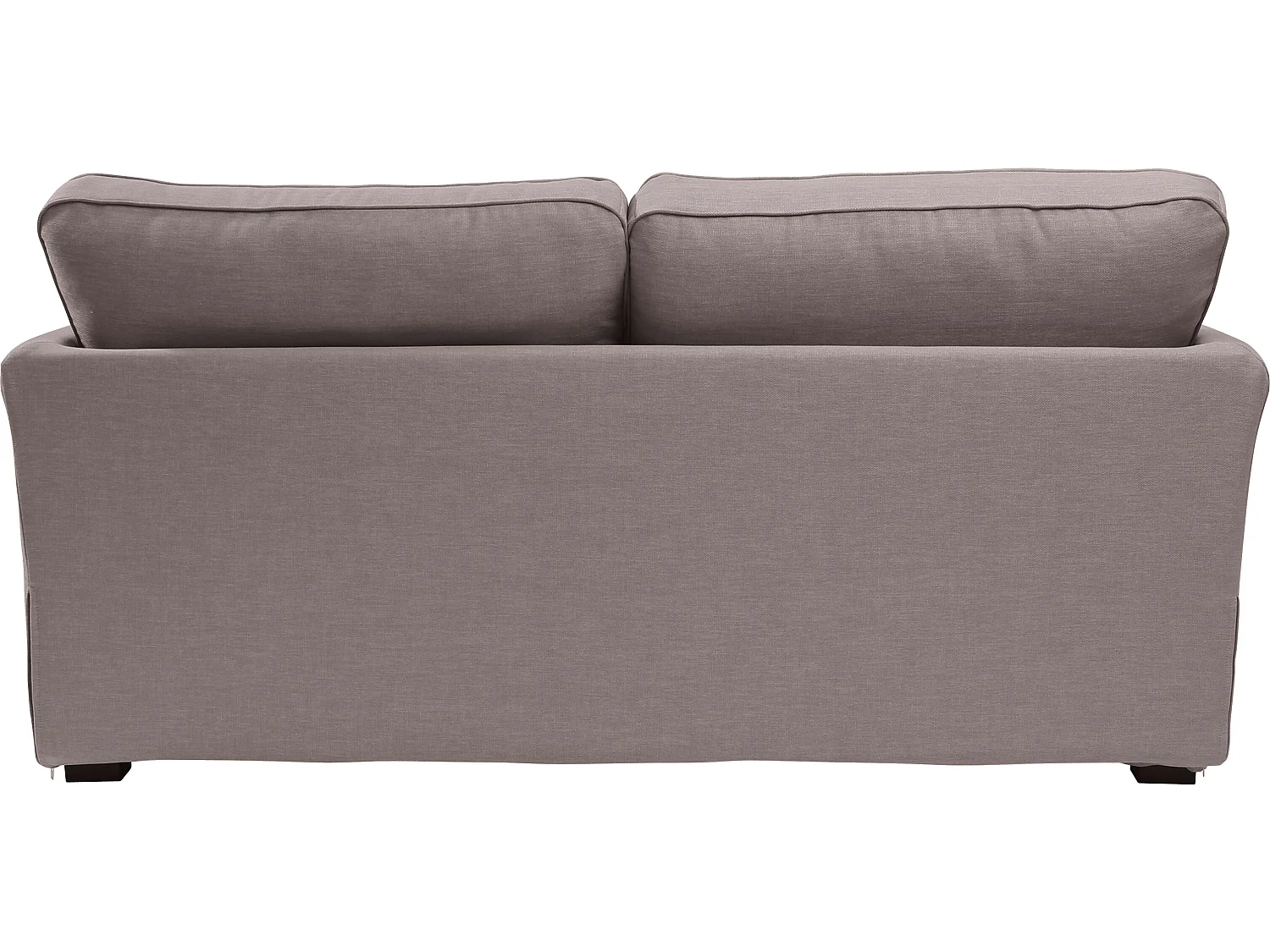 Canapé 3 pl ESCAUT 185 cm fixe tissu Tradition Taupe - 100% déhoussable - Fab. France
