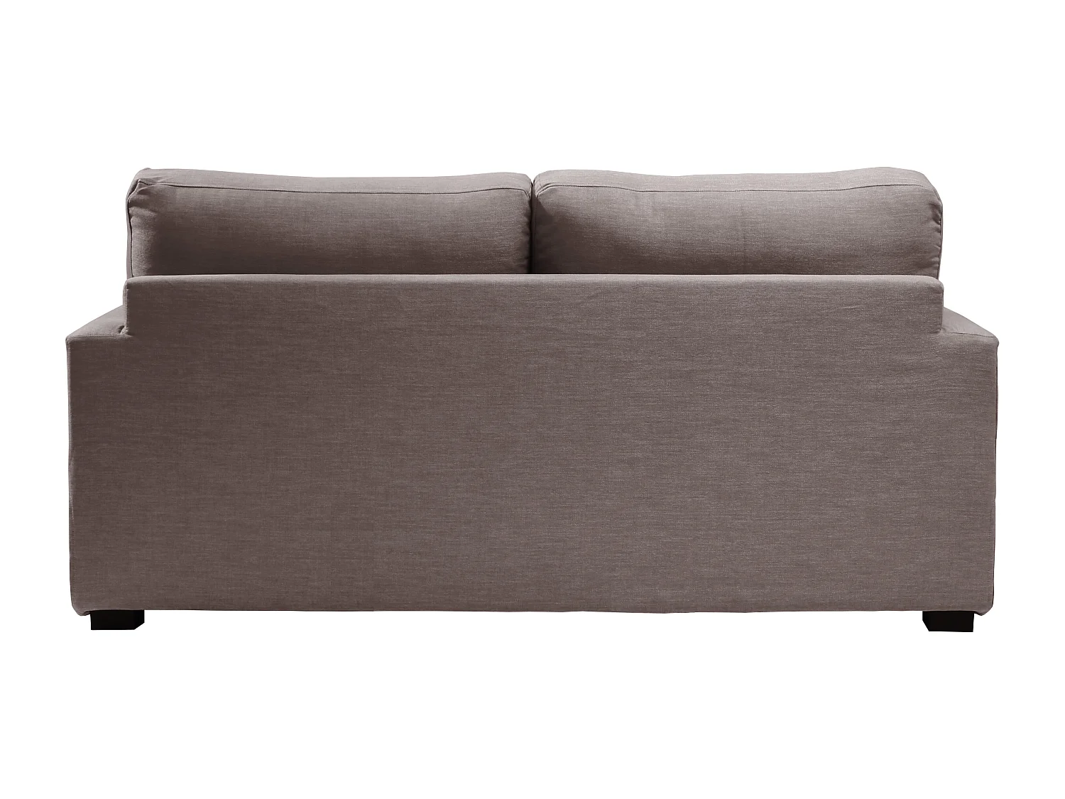 Canapé 3 pl LYS 175 cm fixe tissu Tradition Taupe - 100% déhoussable - Fab. France