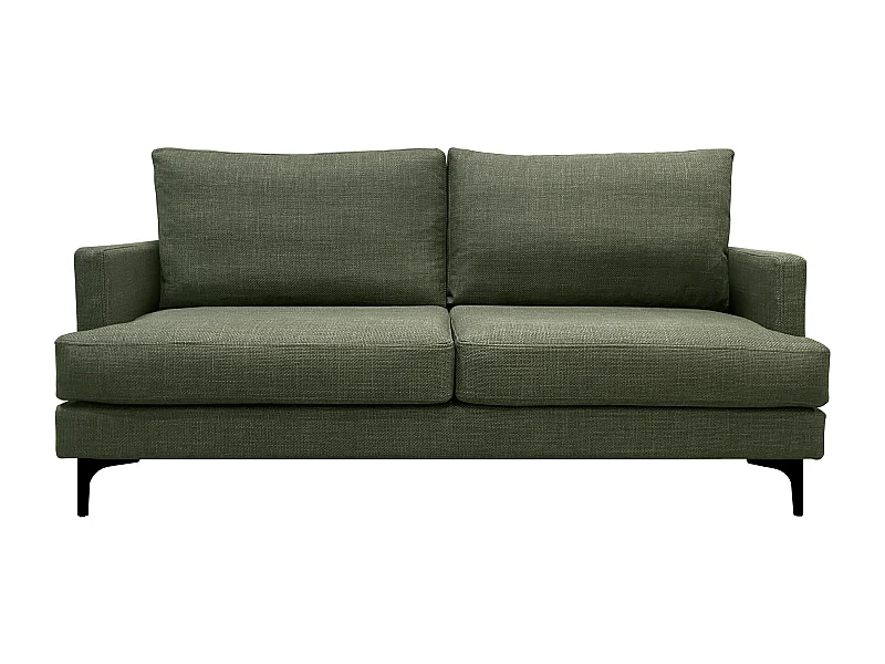 Canapé 3 pl WIMY 167 cm fixe tissu Forêt - 100% déhoussable - Fab. France