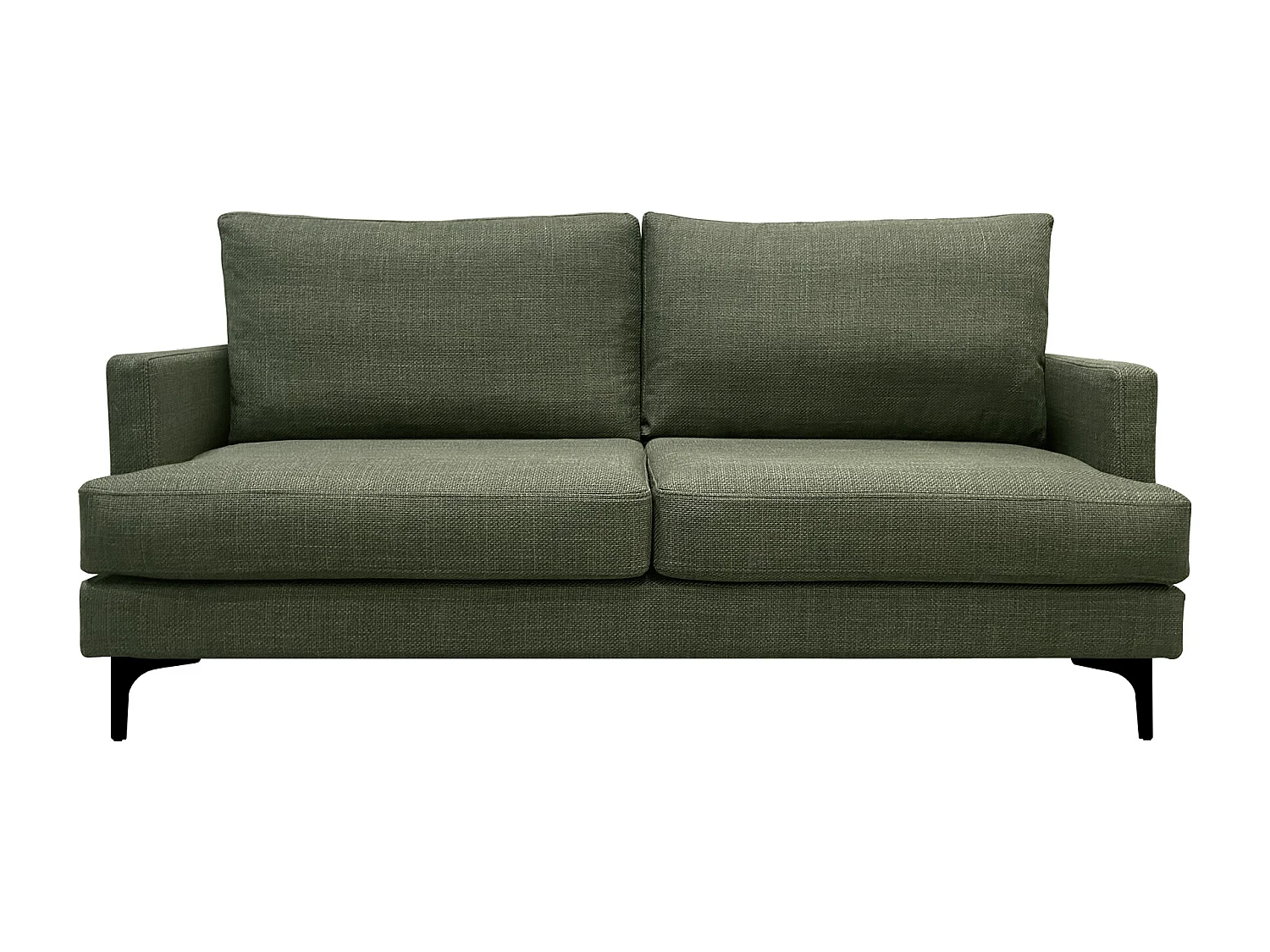 Canapé 3 pl WIMY 167 cm fixe tissu Forêt - 100% déhoussable - Fab. France