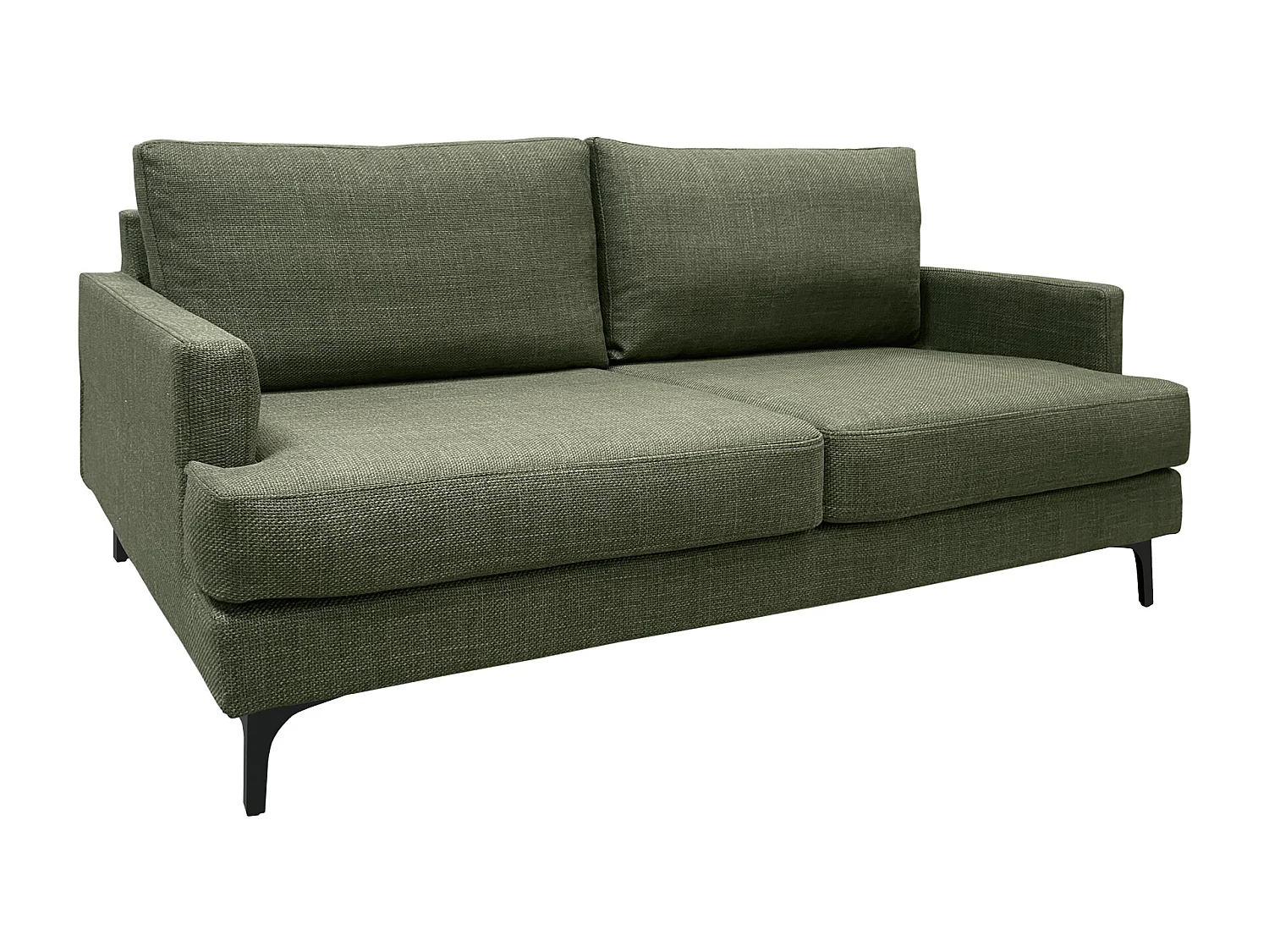 Canapé 3 pl WIMY 167 cm fixe tissu Forêt - 100% déhoussable - Fab. France