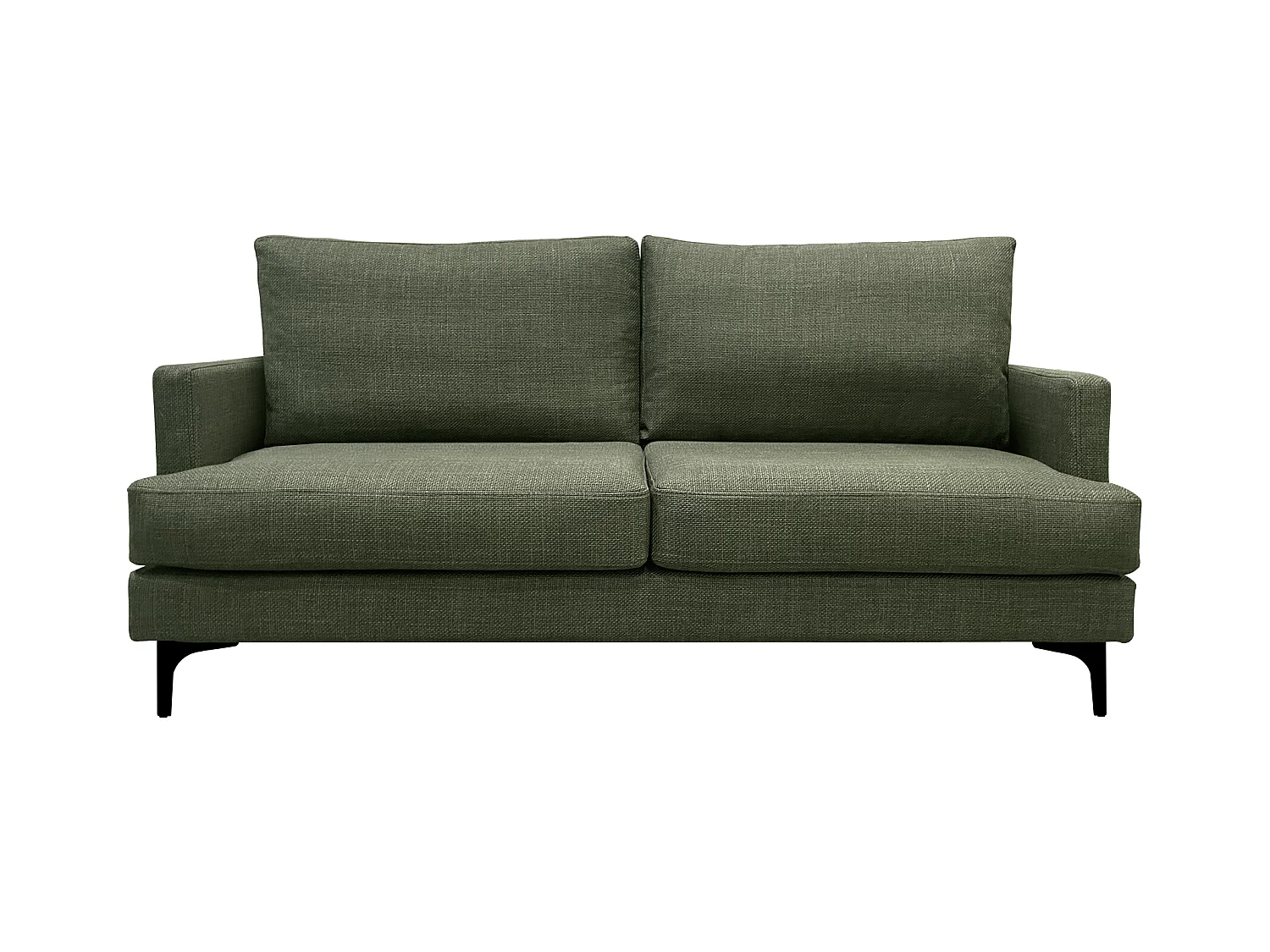 Canapé 3 pl WIMY 167 cm fixe tissu Forêt - 100% déhoussable - Fab. France