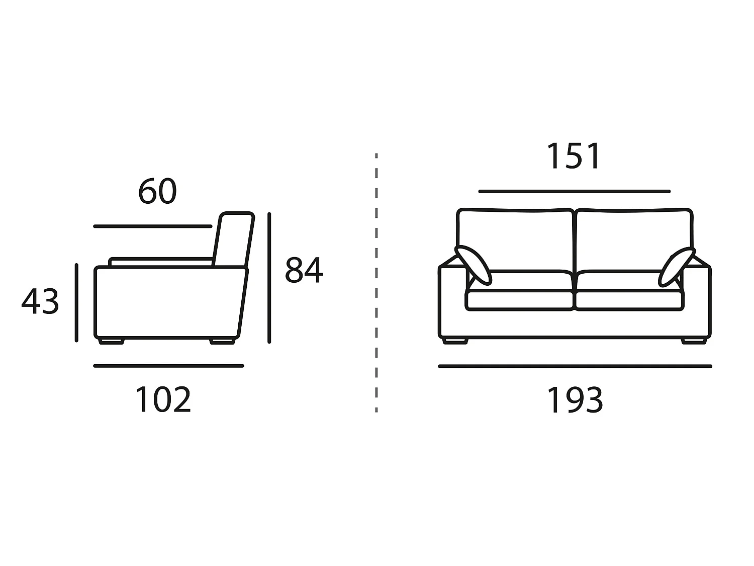 Canapé 3 pl DEULE 193 cm fixe tissu Tradition Gris Clair - 100% déhoussable - Fab. France