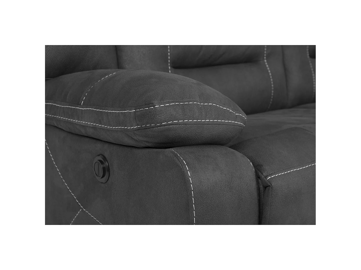 Canapé 3 places, 2 relax électriques Oporto