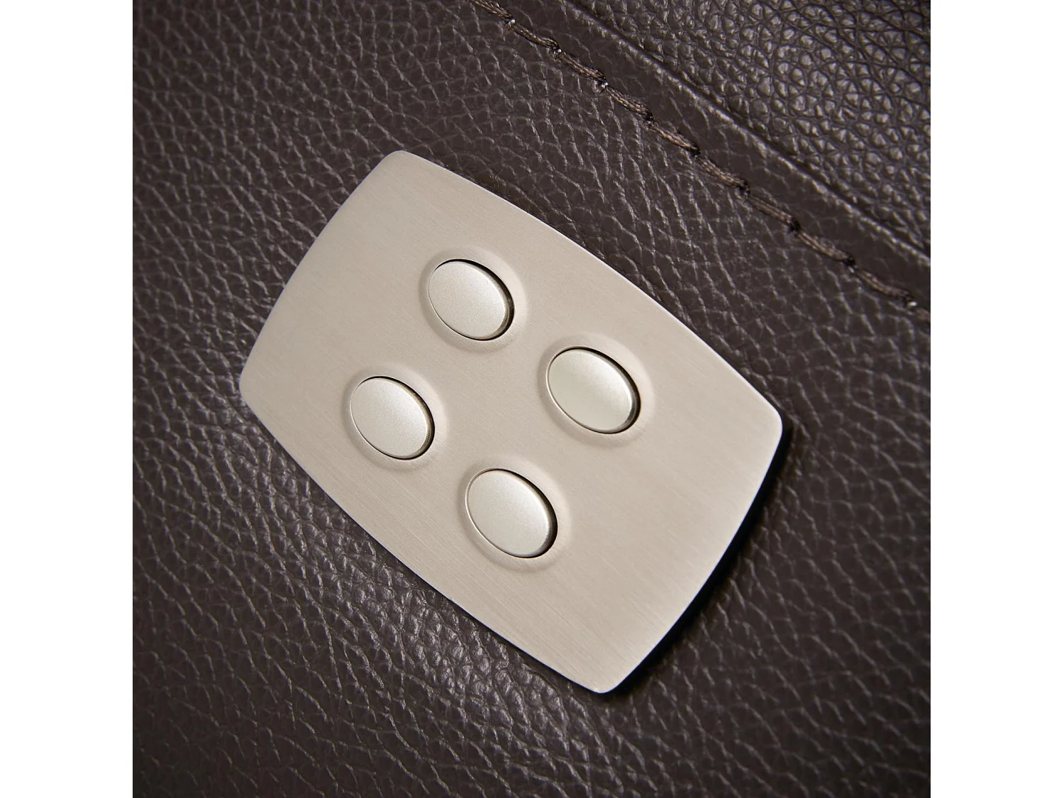 Canapé cuir 2 places, 2 relax électriques Bilbao Gris