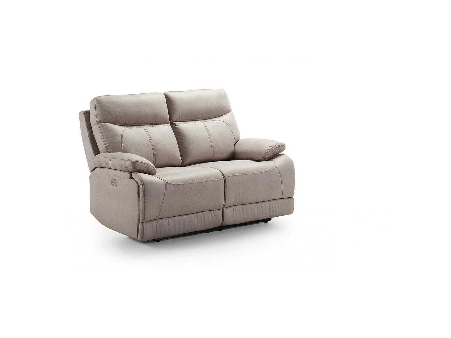 Canapé 2 places, 2 relax électriques Bilbao Gris