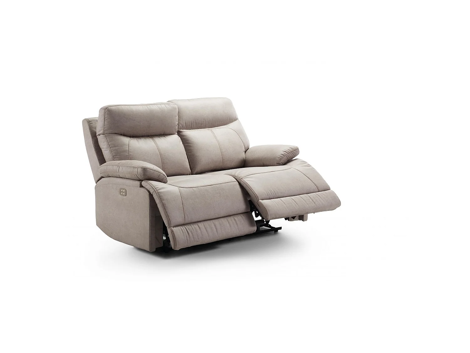 Canapé 2 places, 2 relax électriques Bilbao Gris