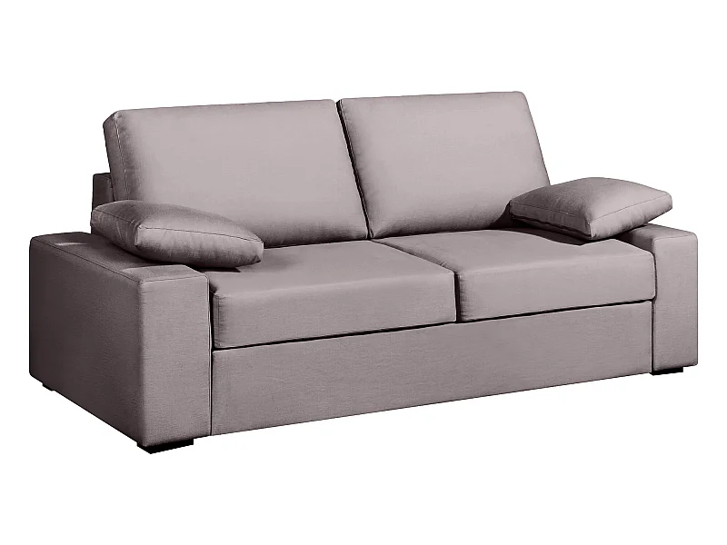 Convertible 14 cm HR 35kg/m³ canapé 3 pl DEULE 203 cm Tradition Taupe - Fab. France