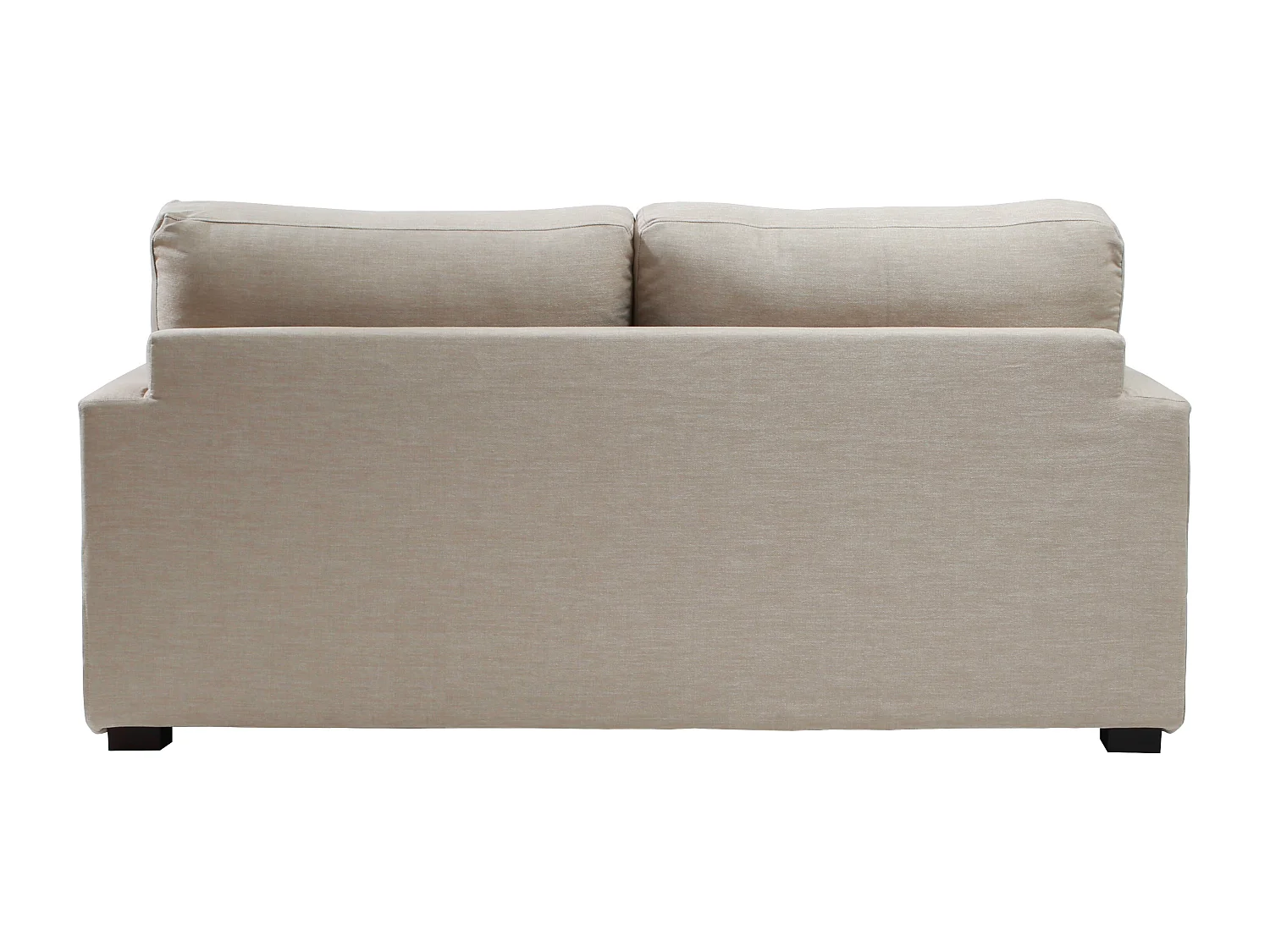 Convertible 6 cm lattes canapé 3 pl LYS 175 cm tissu Tradition Beige - Fab. France