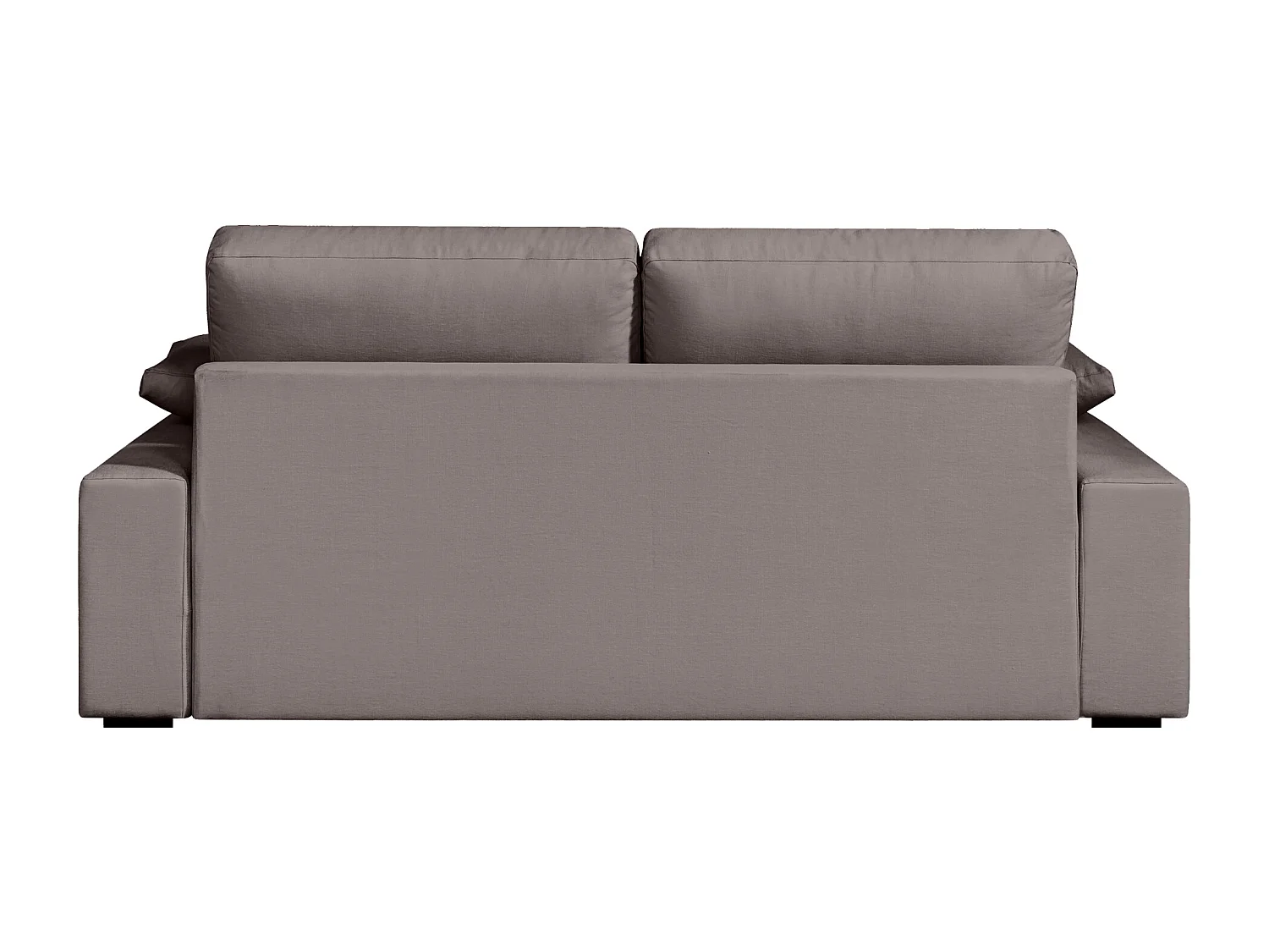 Convertible 6 cm lattes canapé 3 pl DEULE 193 cm tissu Tradition Taupe - Fab. France