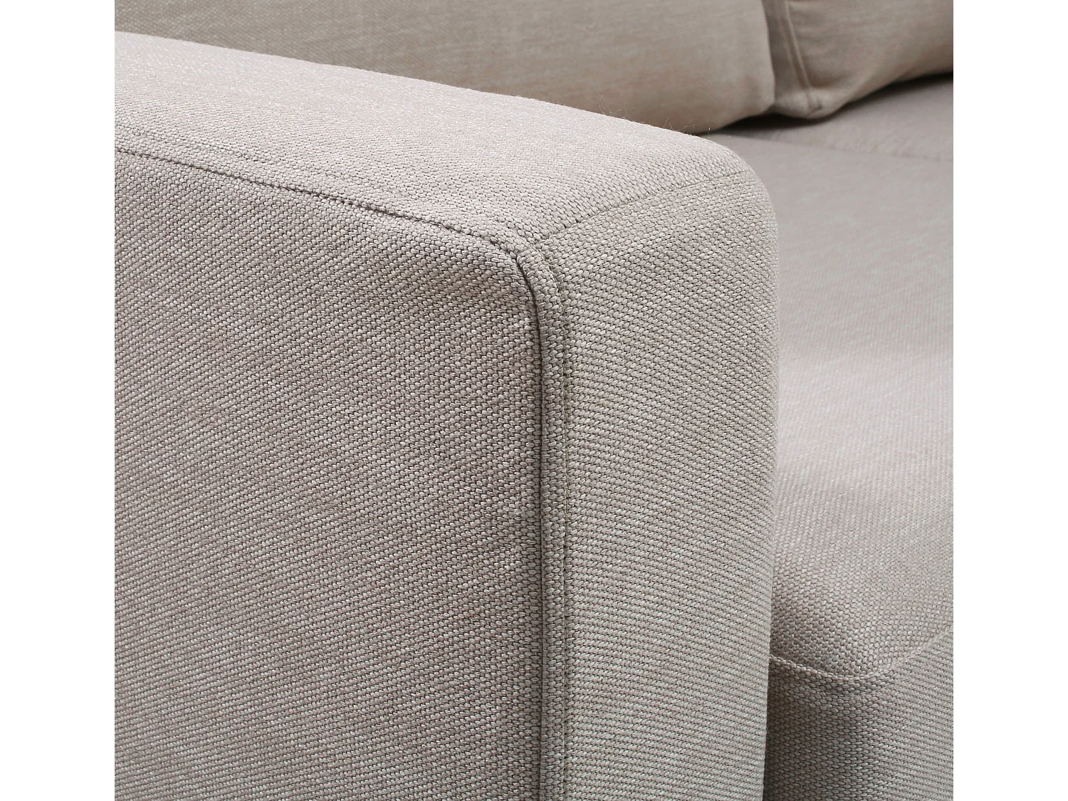 Canapé d'angle convertible 14 cm LYS 260x160 cm Tradition Beige - Fab. en France