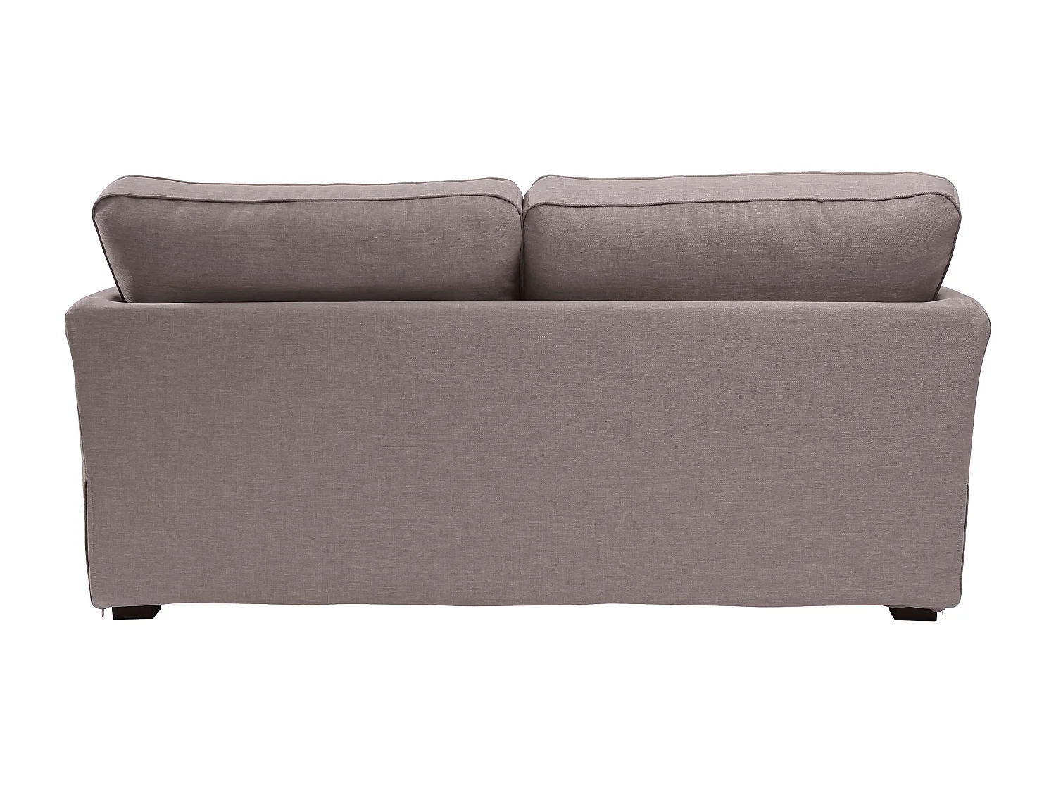 Convertible 6 cm lattes canapé 3 pl ESCAUT 185 cm tissu Tradition Taupe - Fab. France