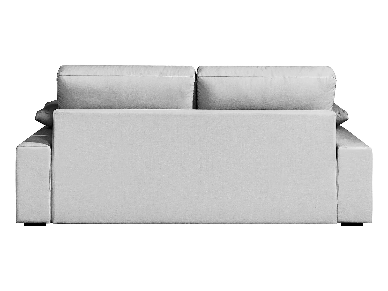 Convertible 14 cm HR 35kg/m³ canapé 3 pl DEULE 203 cm Tradition Gris Clair - Fab. France