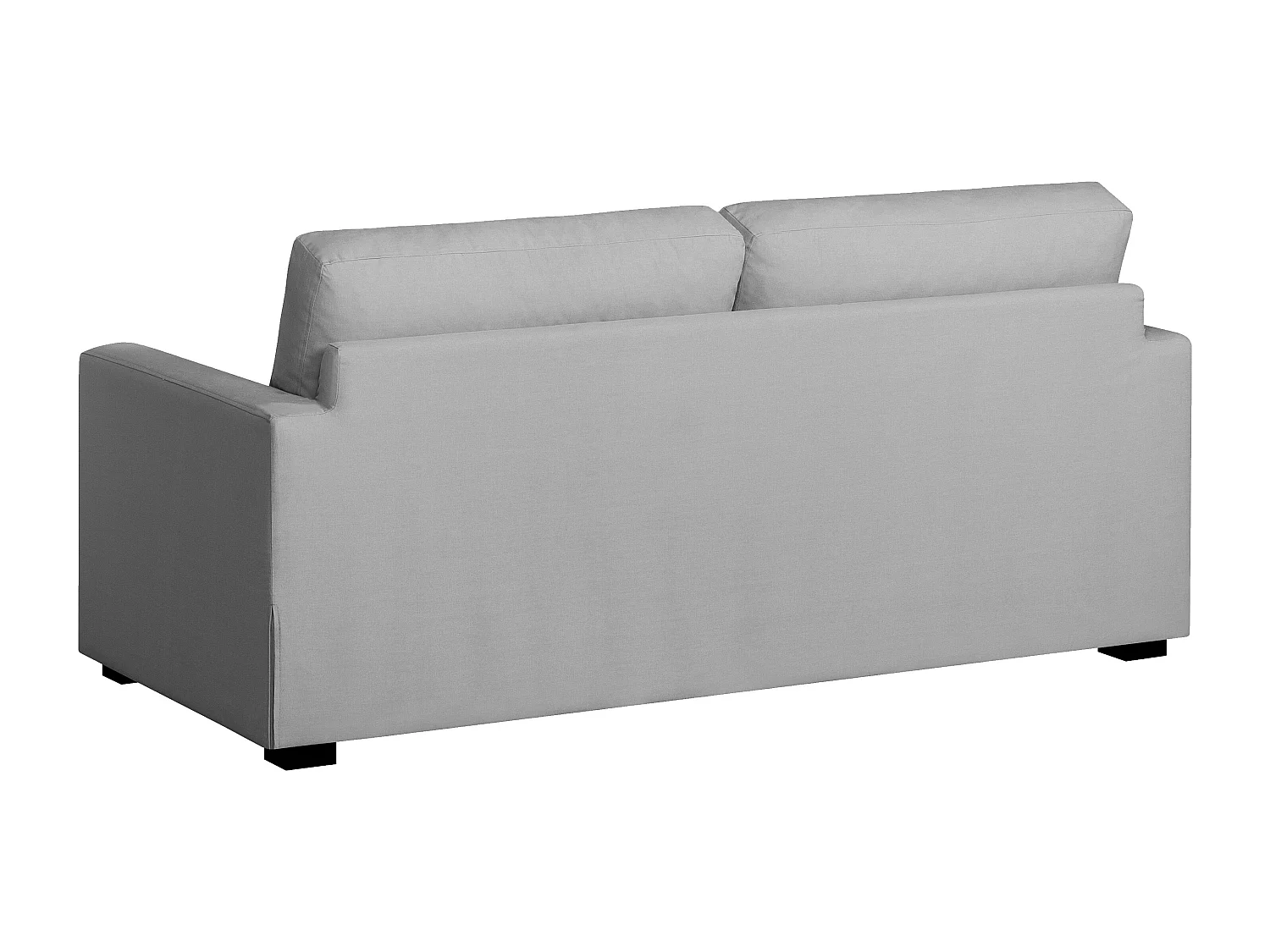 Convertible 14 cm HR 35kg/m³ canapé 3 pl LYS 185 cm tissu Tradition Gris Clair - Fab. France