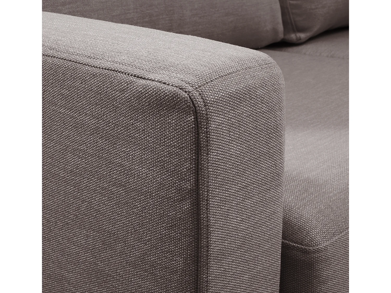 Canapé d'angle convertible 14 cm LYS 260x160 cm Tradition Taupe - Fab. en France