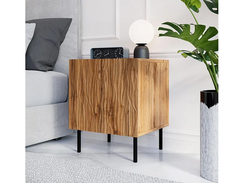 Comodino design, rovere wotan Mokt (x2)