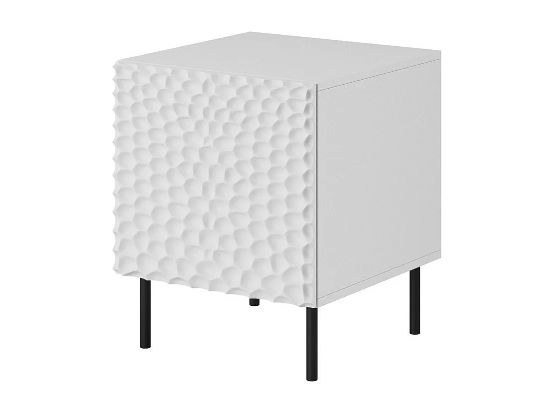 Comodino design Sumoc bianco opaco (x2)