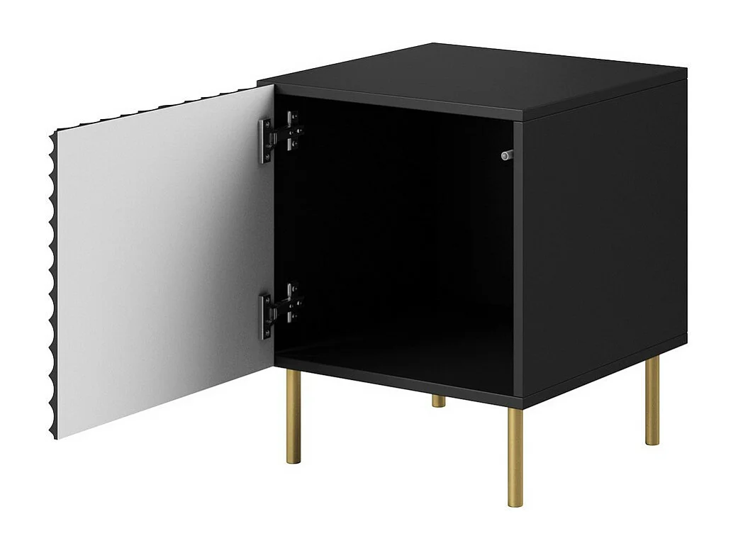 Comodino design Sumoc nero opaco (x2)