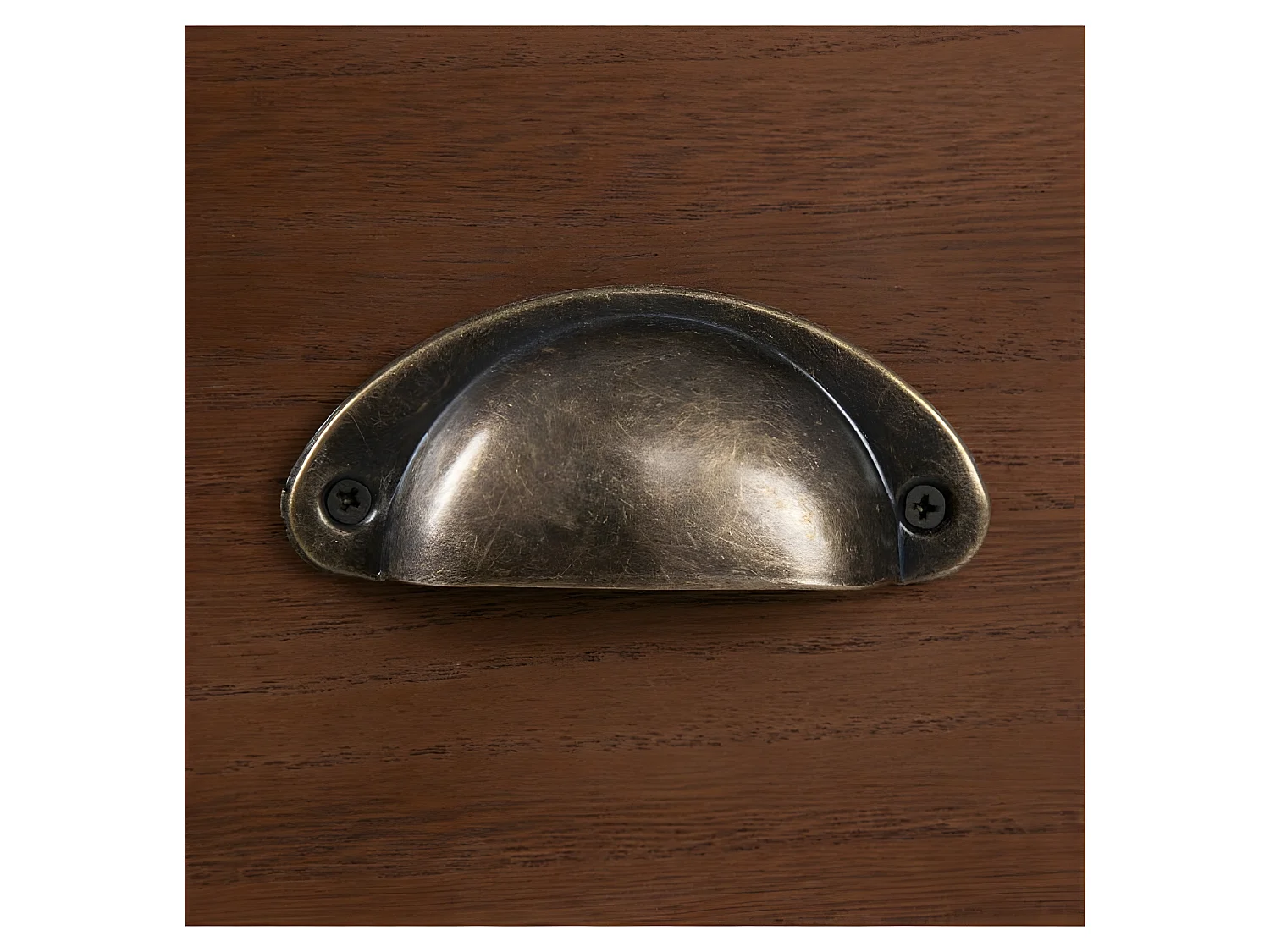 Table de chevet bois et rotin Shana