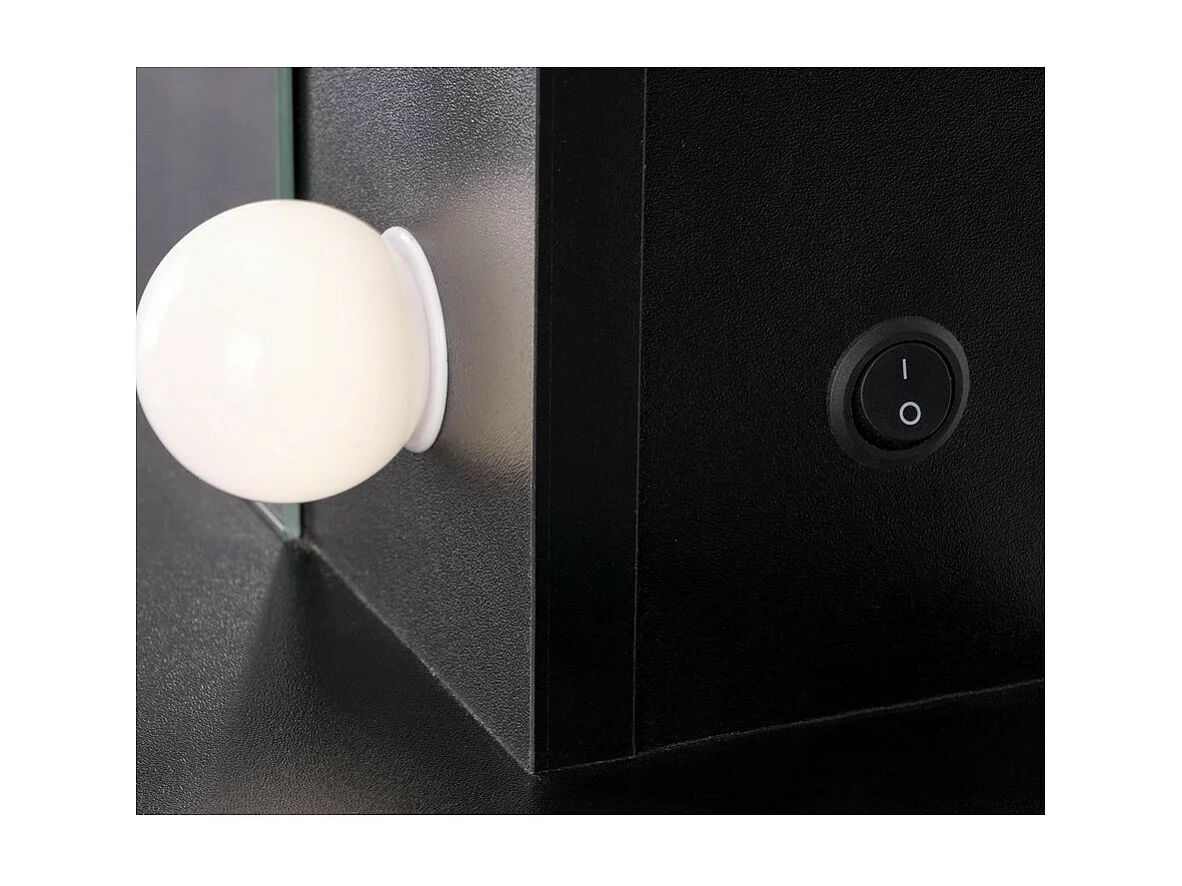 STARS tocador negro con cajones e iluminación led