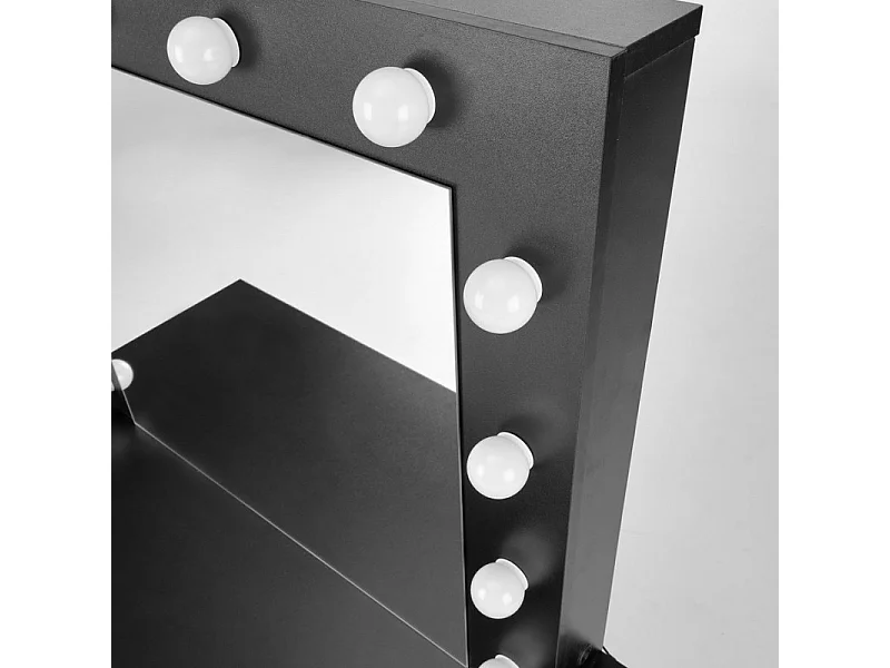 STARS tocador negro con cajones e iluminación led