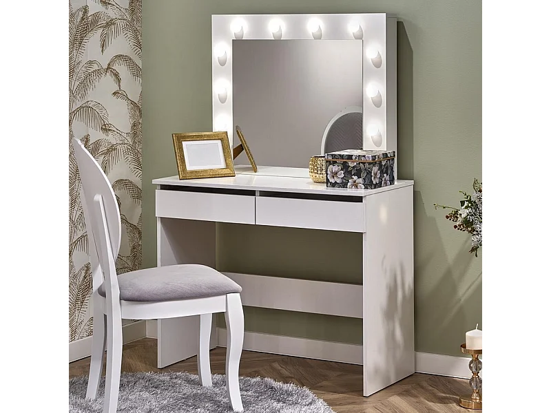 STARS tocador blanco con cajones e iluminación led