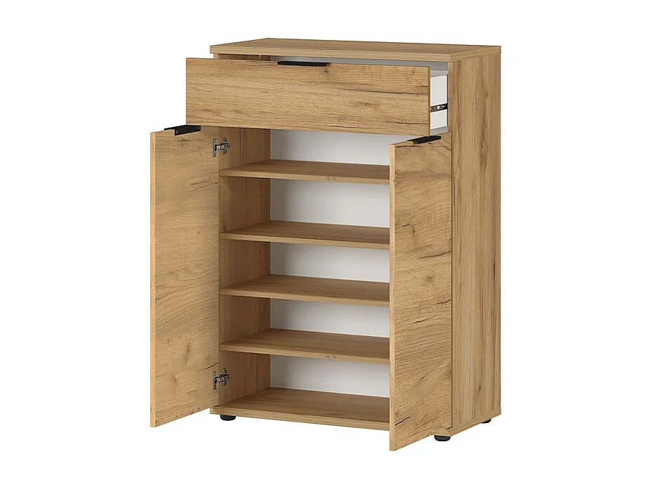 Meuble à chaussures bois 2 portes 1 tiroir TIMO