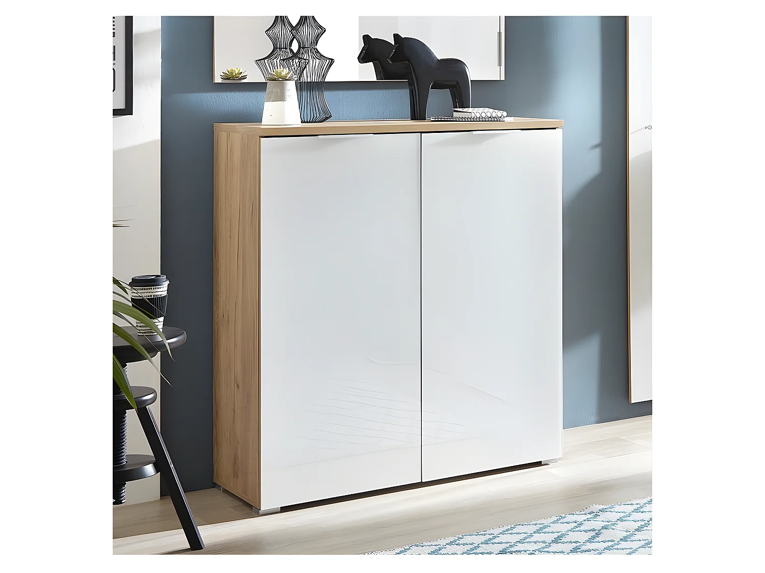 Meuble à chaussures scandinave 20 paires Rosvik