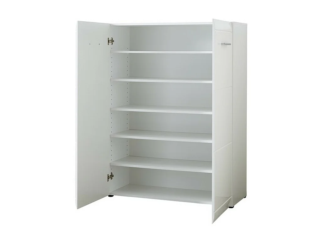 Meuble a chaussures blanc brillant 24 paires Alama