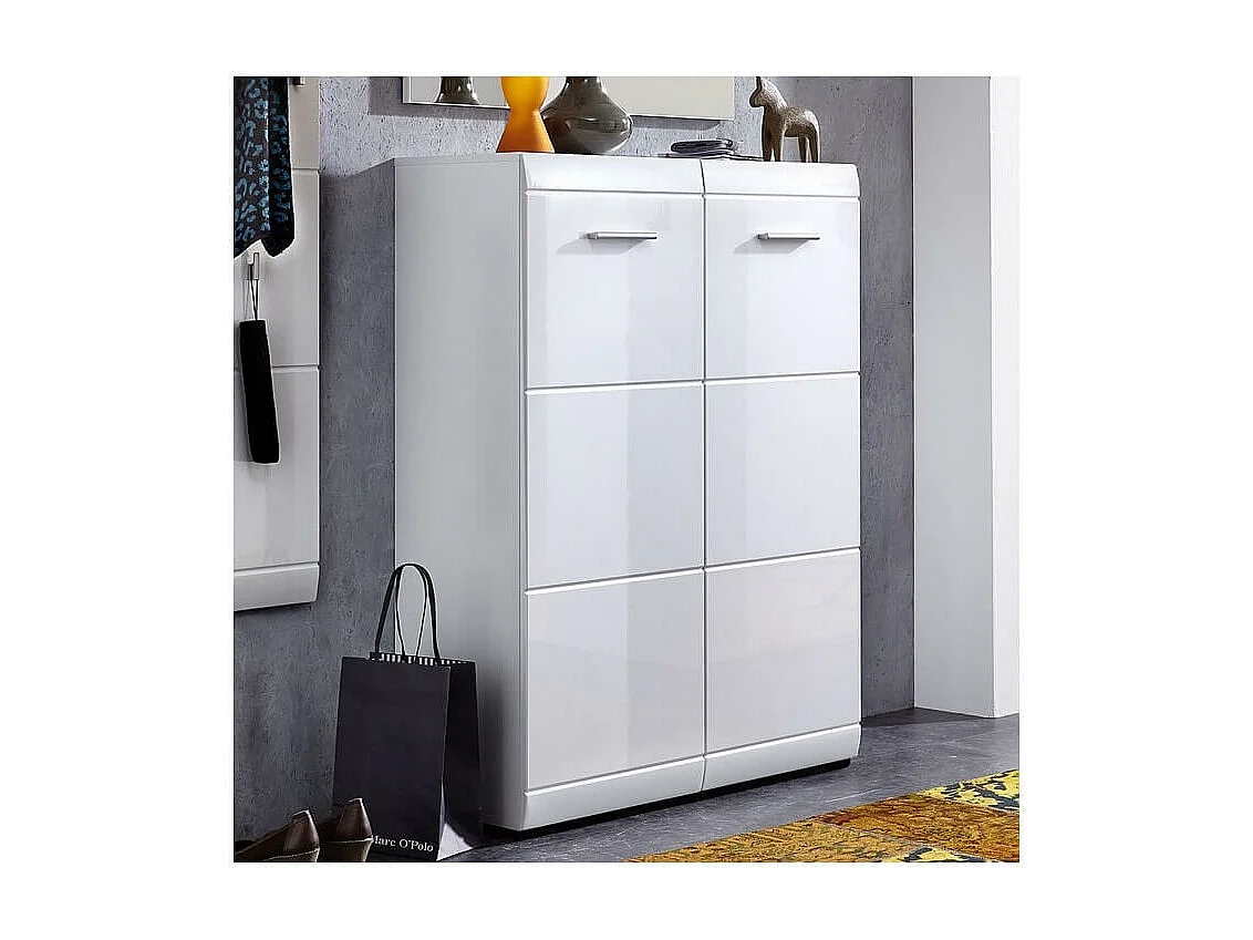 Scarpiera bianca lucida 24 paia Alama