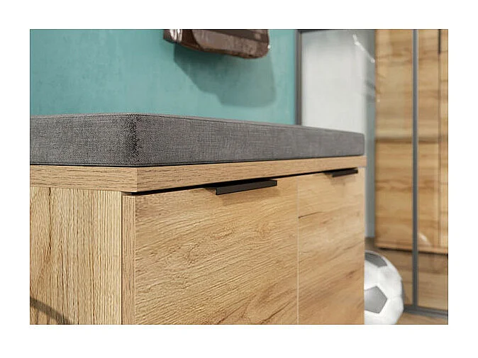 Banc à chaussures couleur bois TIMO