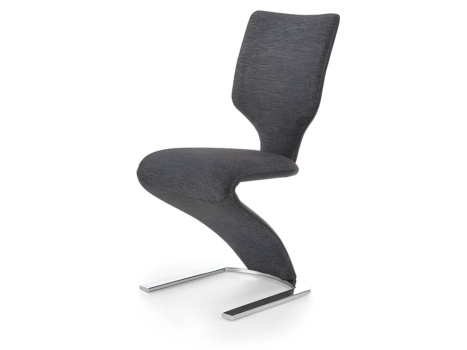 Chaise design grise et noire forme Z Mao