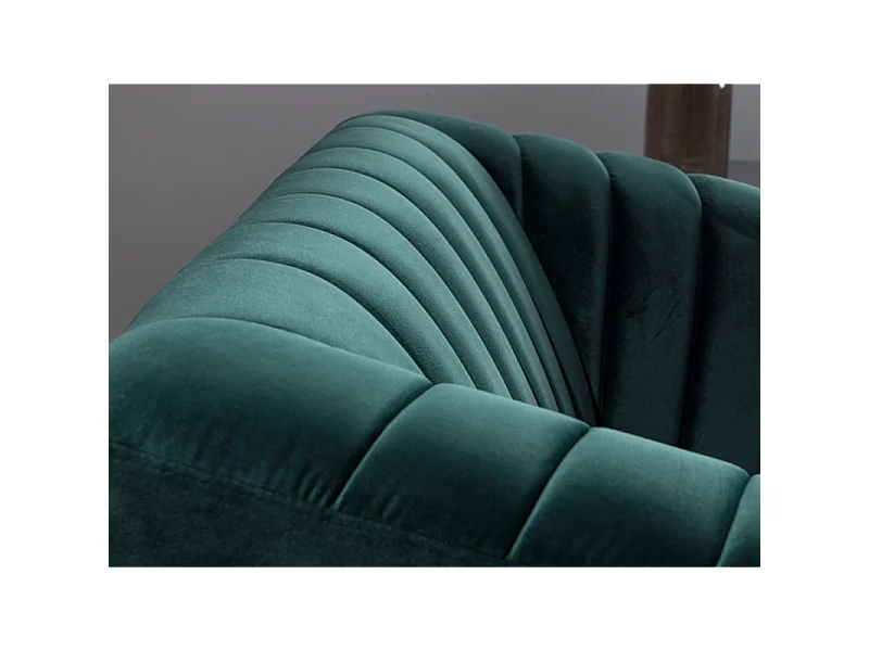 Divano design in velluto verde 150 cm Golt