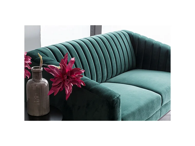 Divano design in velluto verde 150 cm Golt