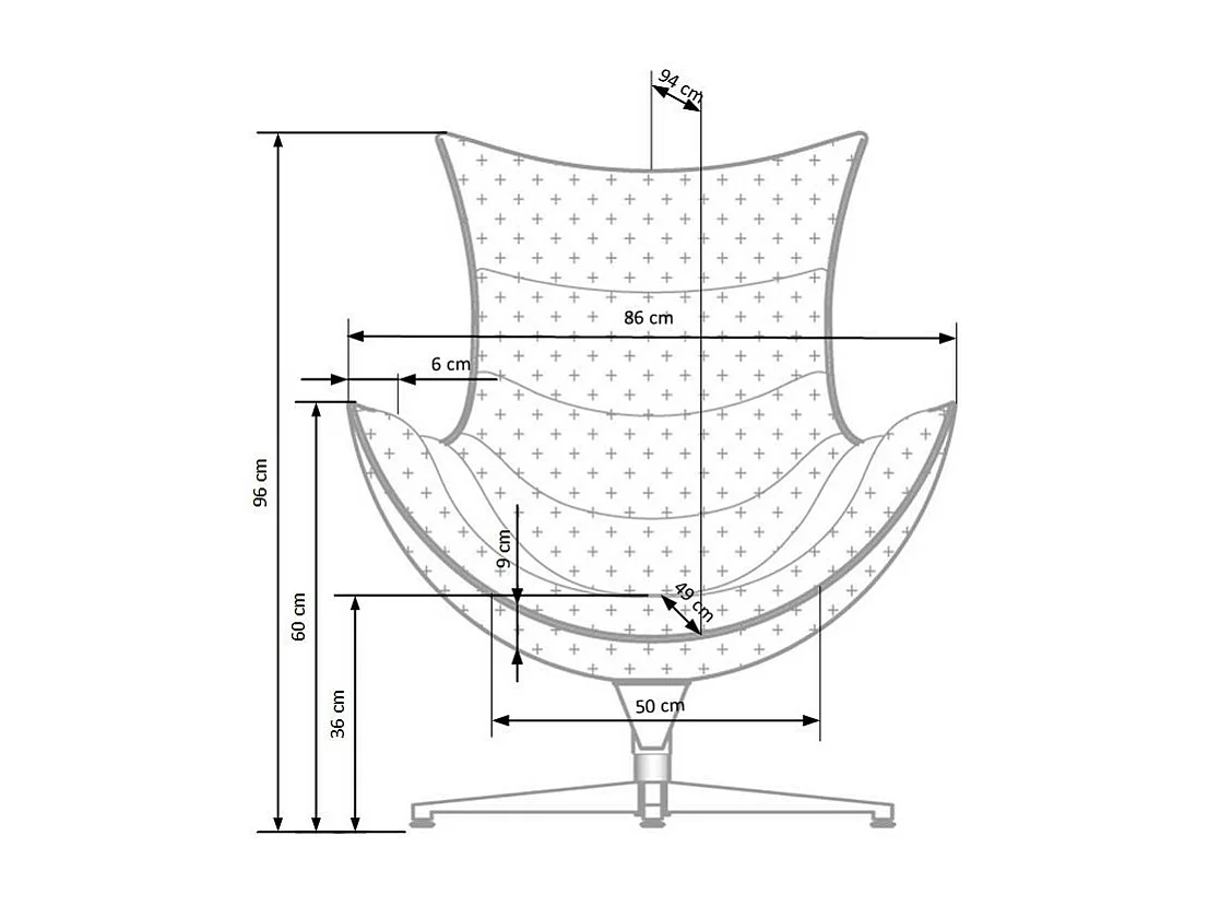 Fauteuil design pivotant en vert foncé avec piètement en acier Oliver