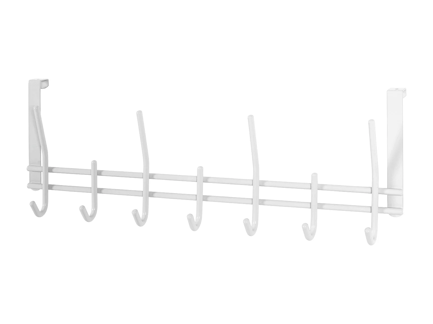 Colgador de puerta con diseño de metal blanco Lotus