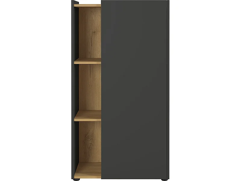 Armoire de bureau grise et bois MOUNTAIN