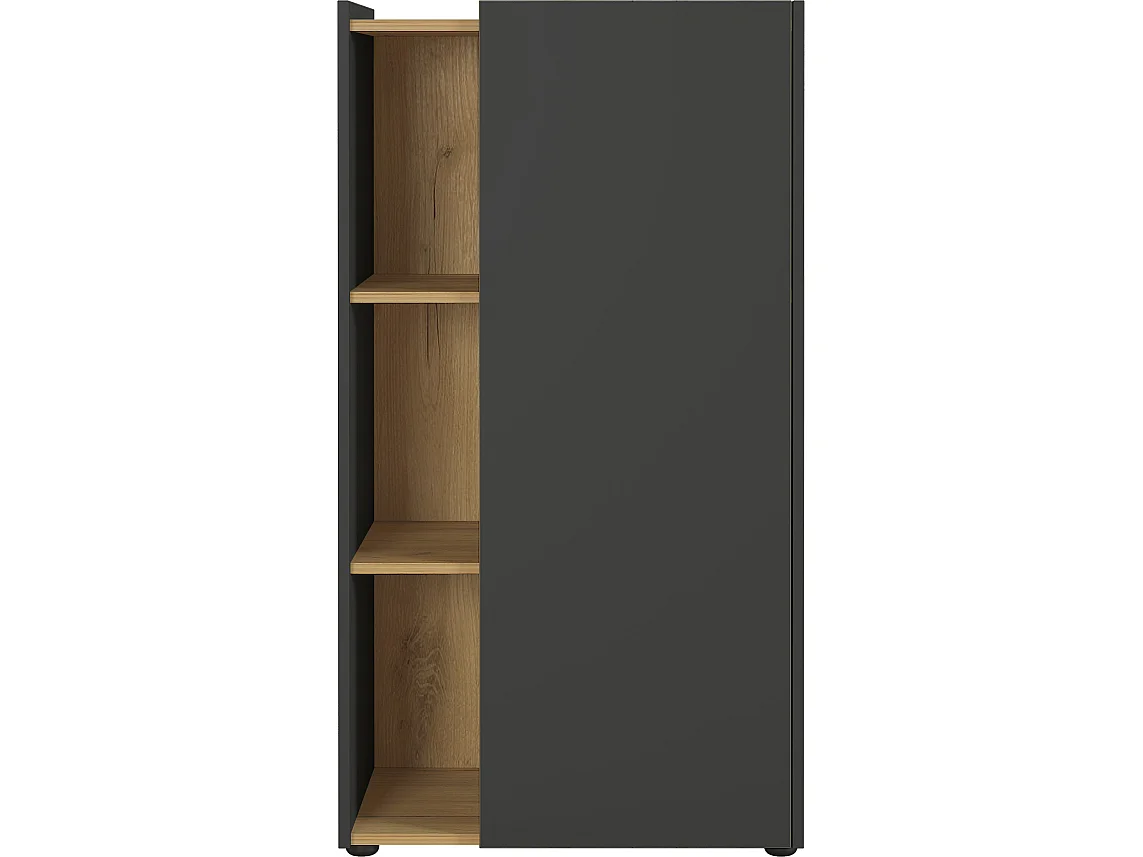 Armoire de bureau grise et bois MOUNTAIN