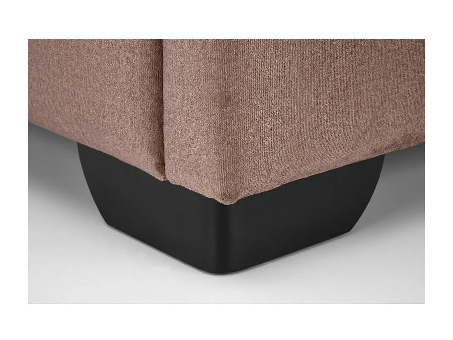 Letto a cassettone Rosalia 2 da 160 cm con testiera in velluto beige