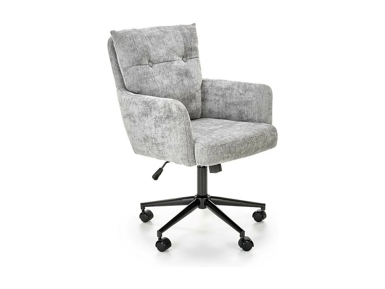Fauteuil de bureau design tissu gris Persée